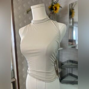 Lululemon Athletica Cream High-Neck Top